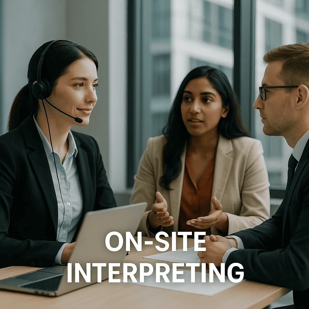 Services d'interprétation sur Place